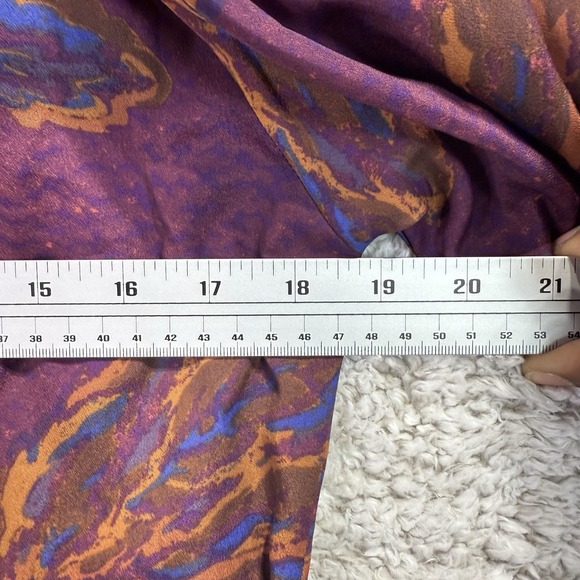 Tucker‎ For Target Dress Womens XS Floral Button Front Shirt Women Smocked Belt - Picture 8 of 9